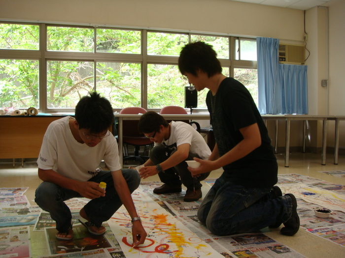 2009.05.21│藝術就是一種實踐(會前活動)－小心墨水飛濺！圖片
